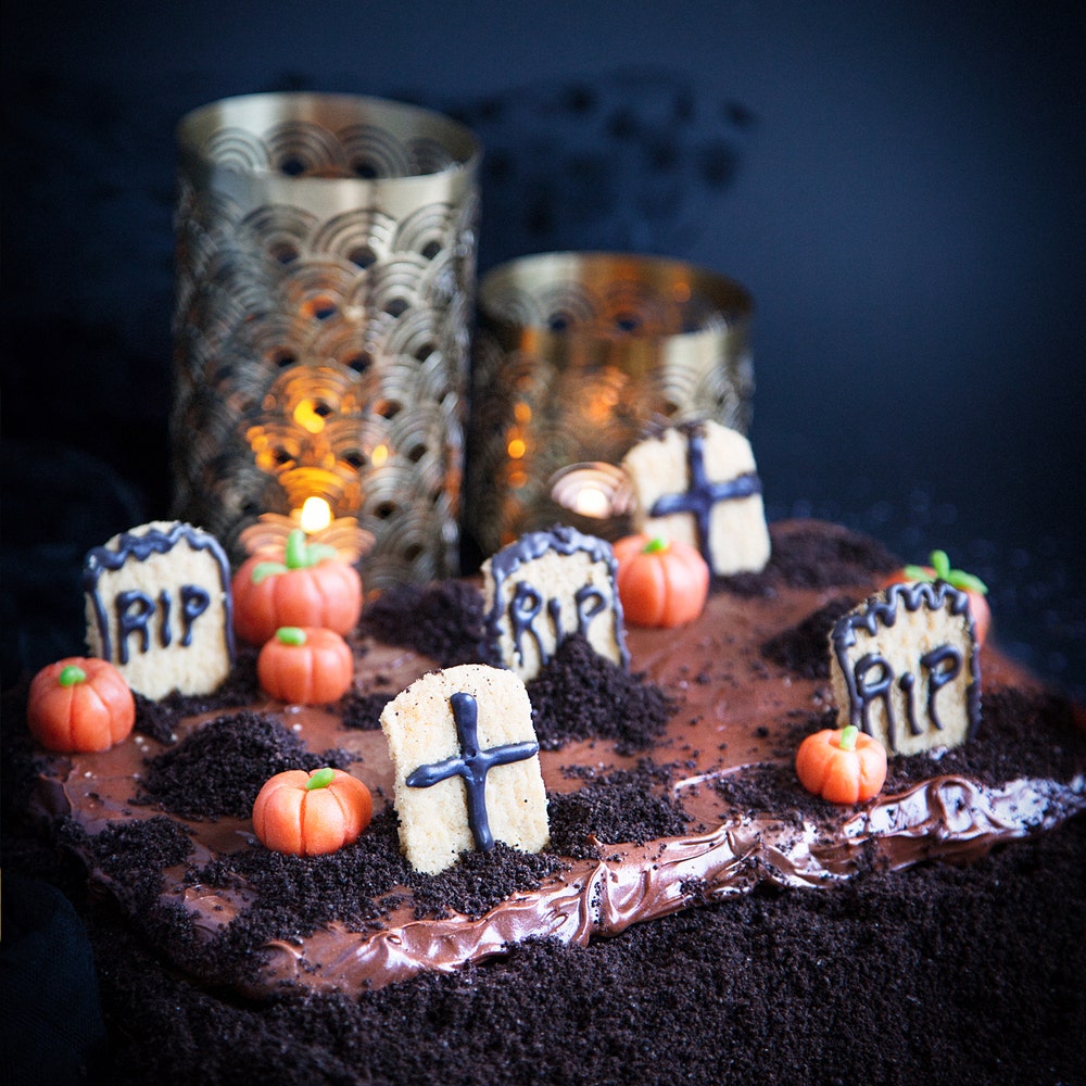 Halloween-kladdkaka