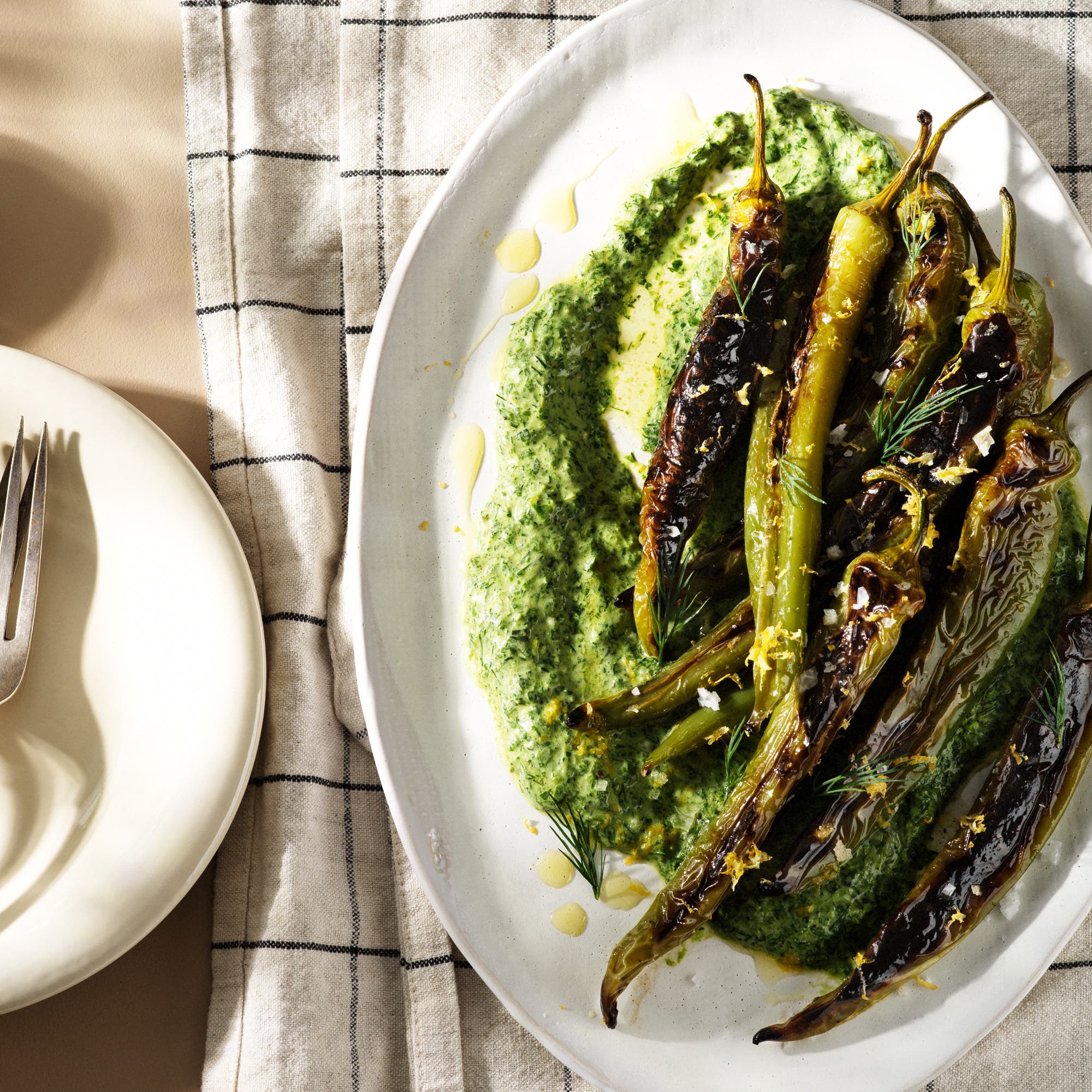 Grillade sivri med green goddess