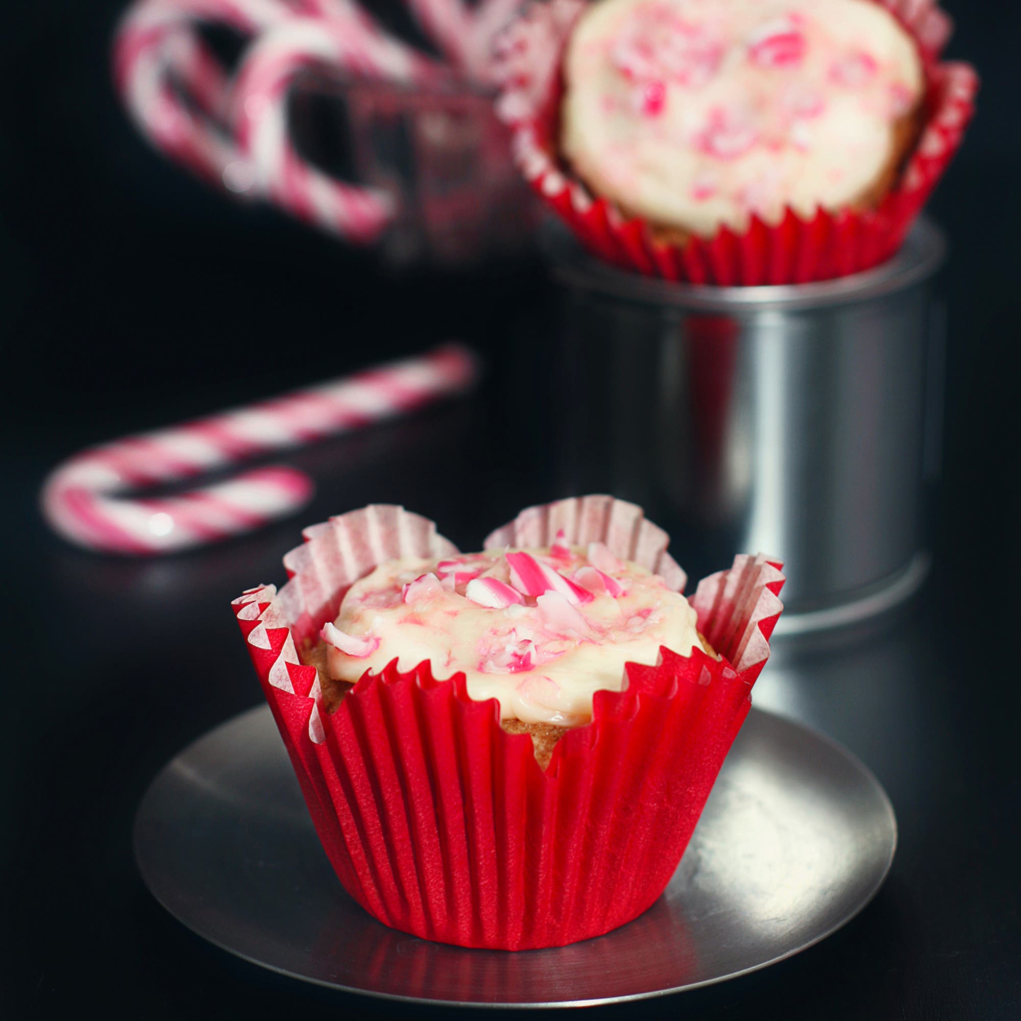Pepparkakscupcakes med polkafrosting