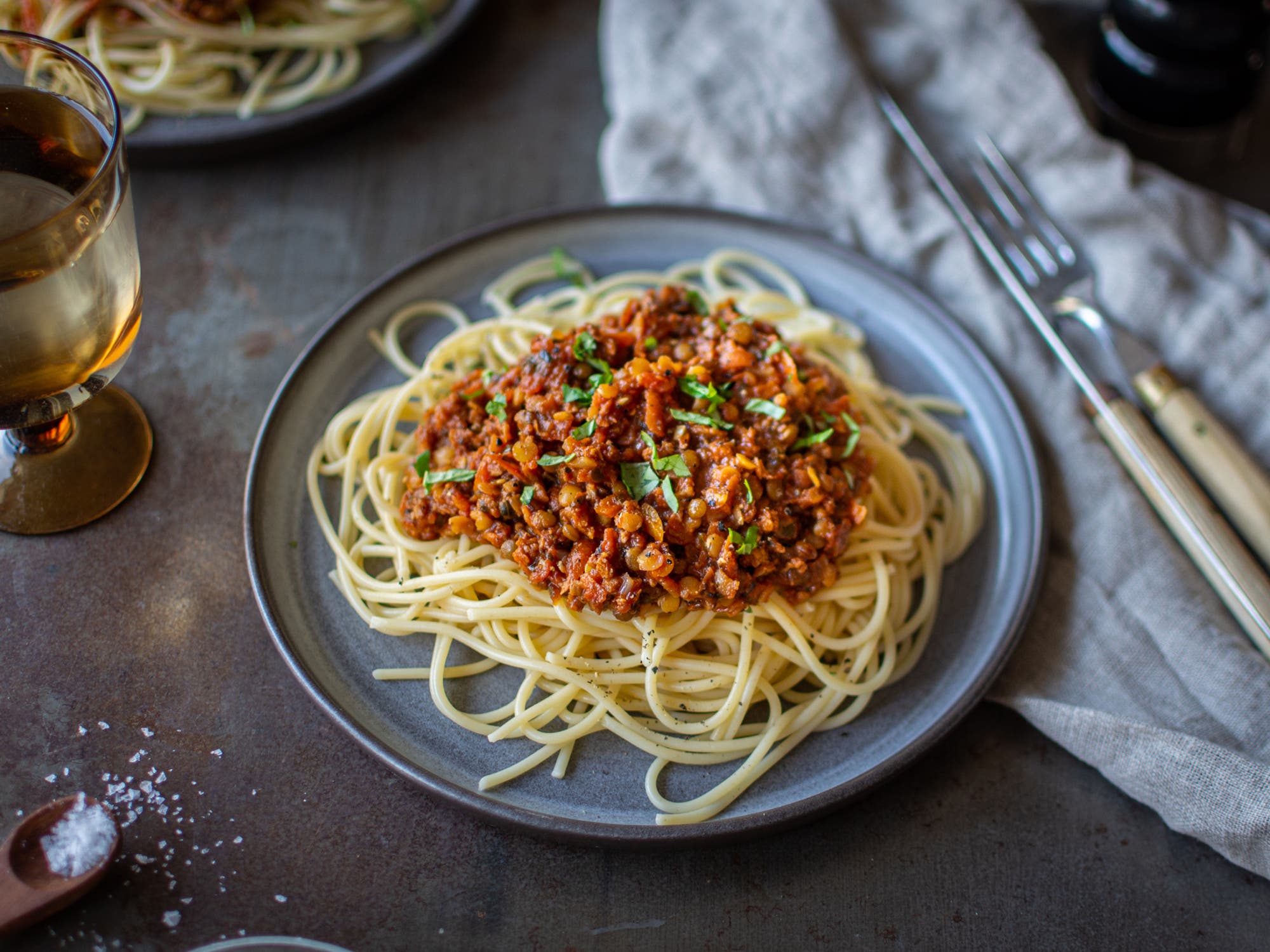 Vegetarisk spagetti bolognese