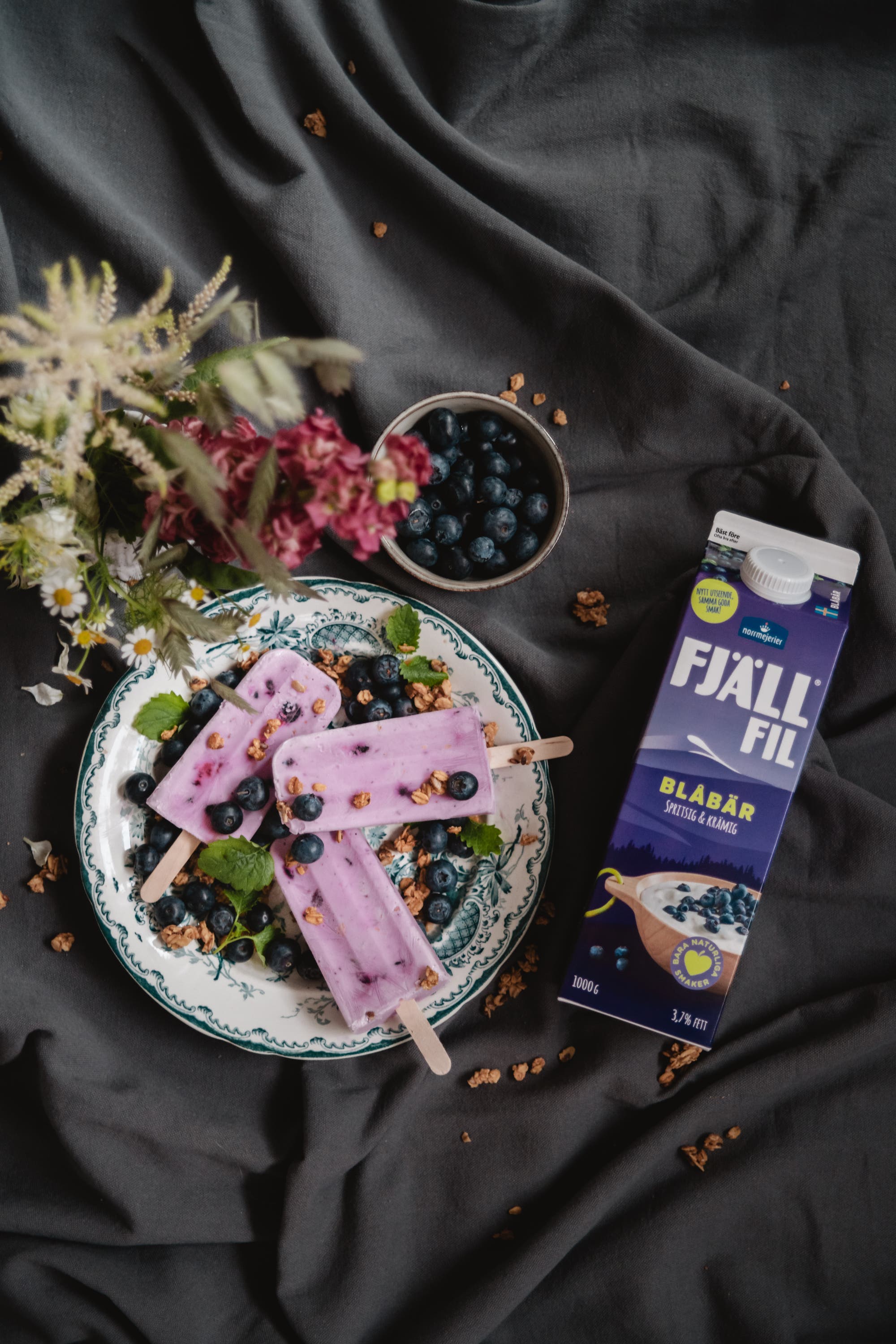 Frukostglass med Fjällfil® Blåbär