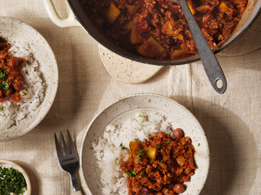 Chili sin carne på sojafärs