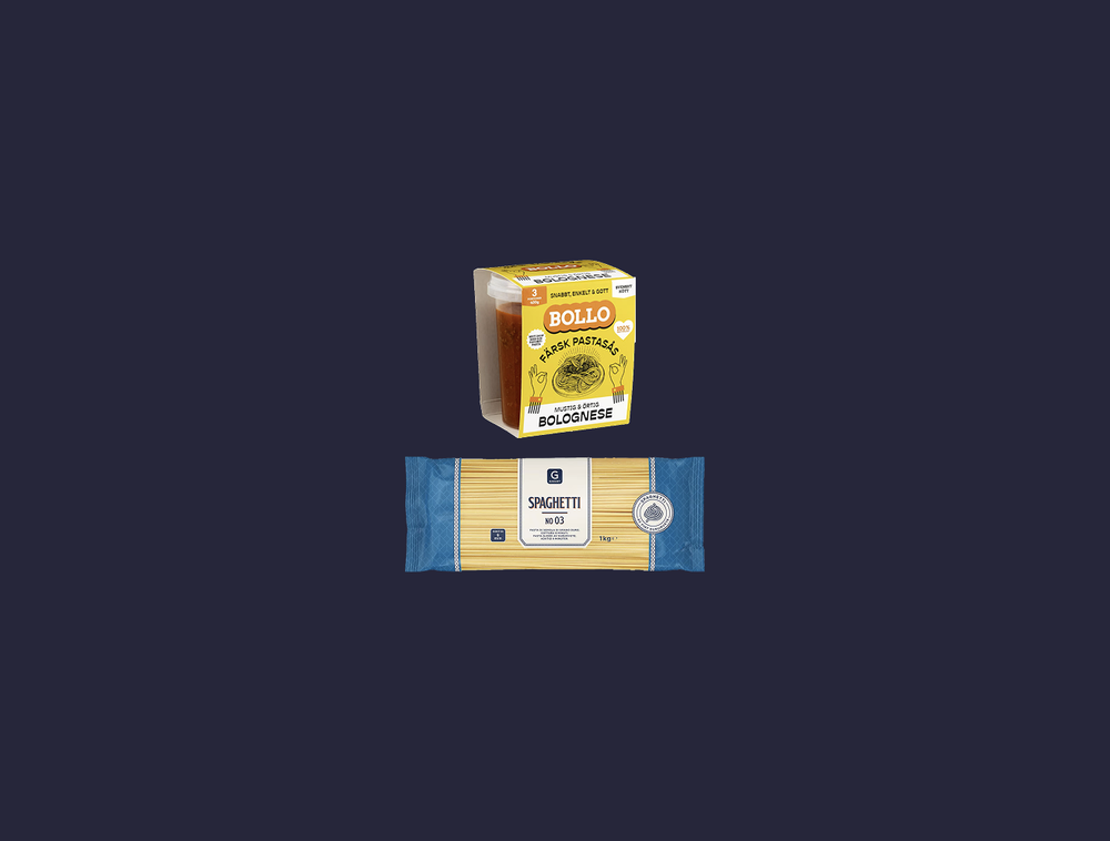 Färdigpreppat: Spaghetti och köttfärssås