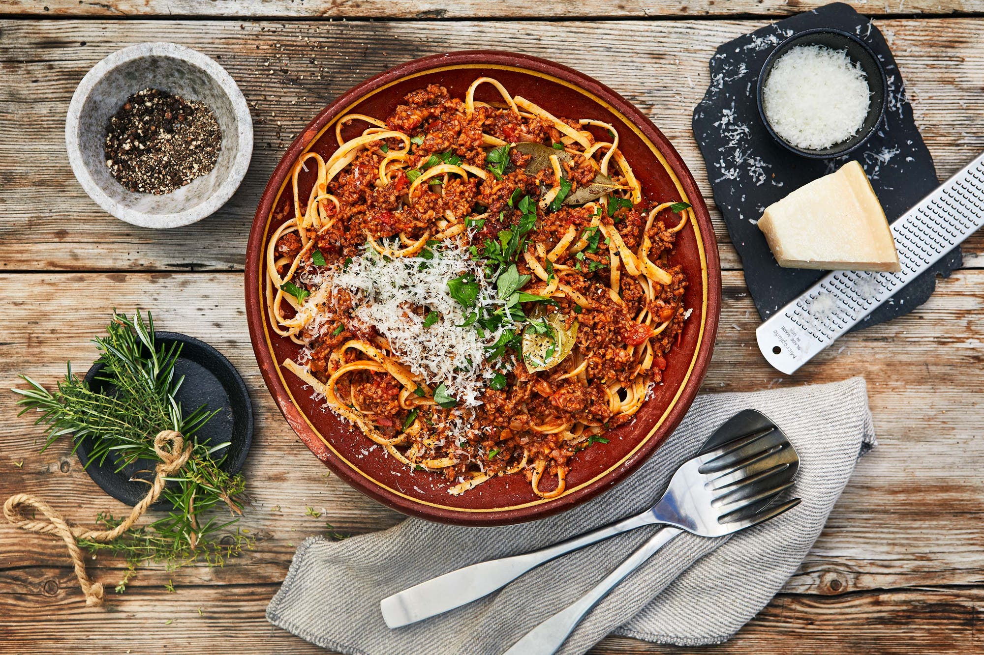 Spaghetti Både &-bolognese