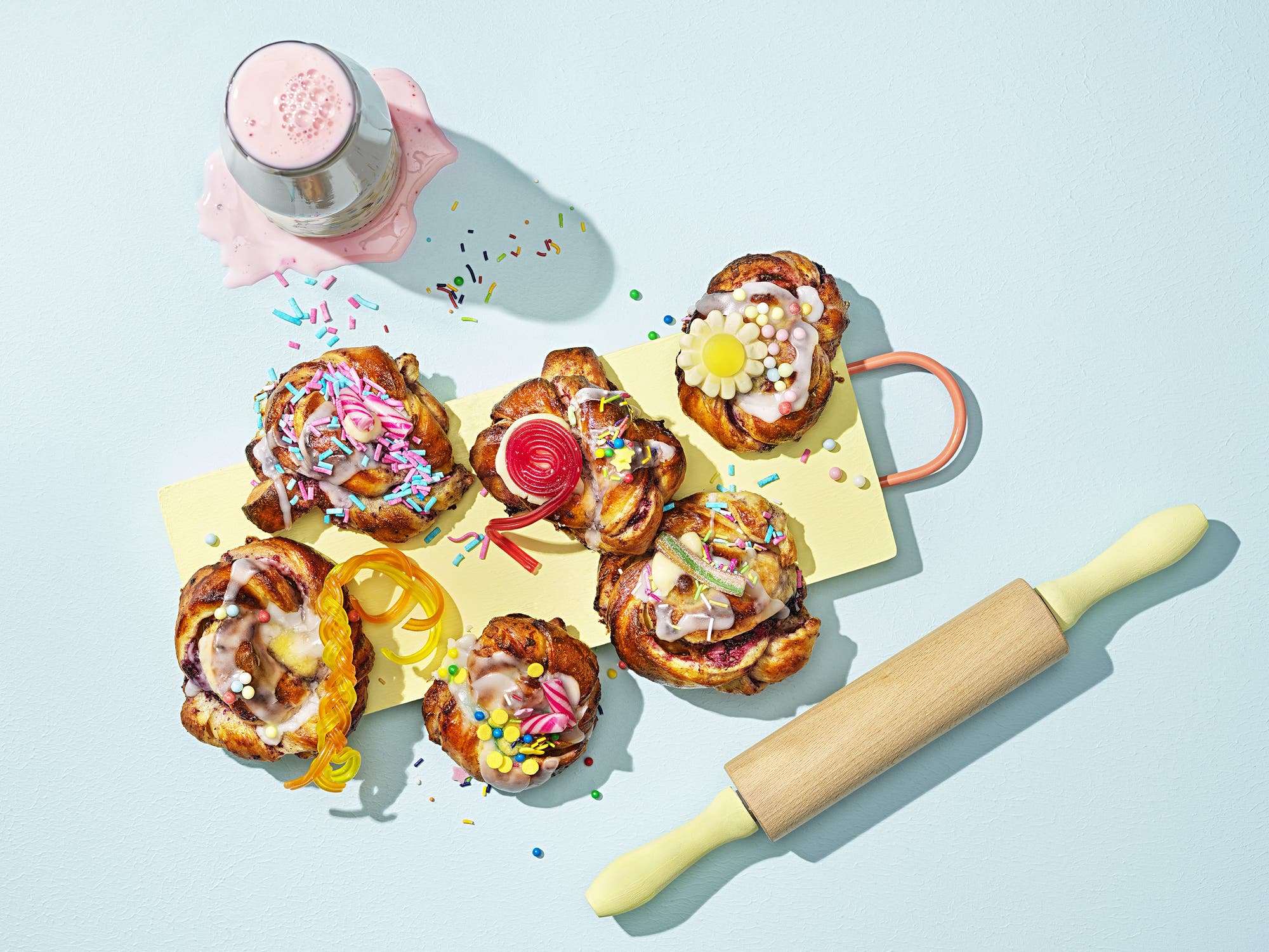 Krämiga krumelurbullar