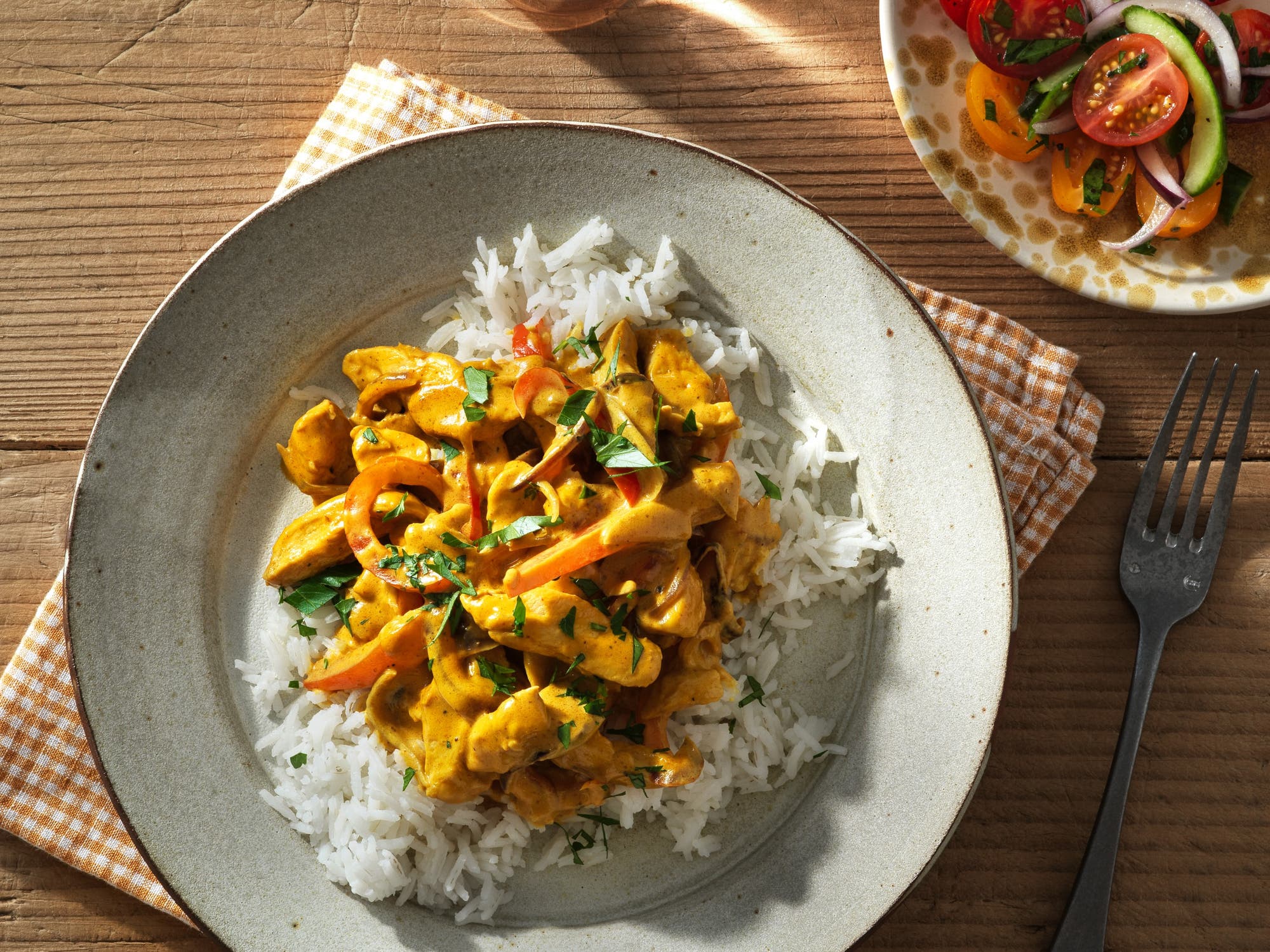 Currykyckling med ris