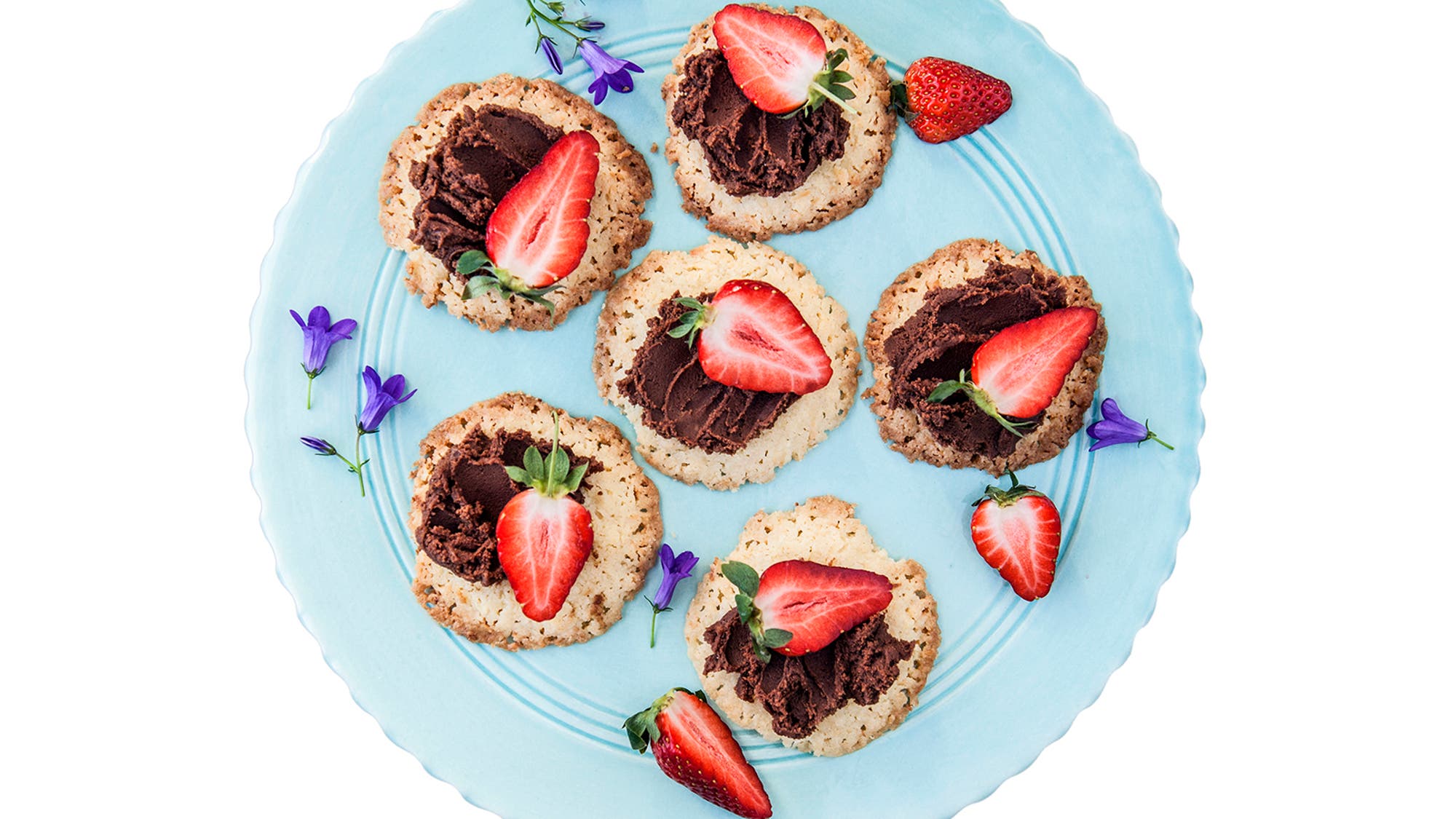 Kokoskakor med chokladsmör